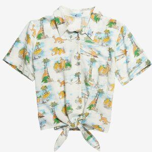 Land Before Time woven button up shirt